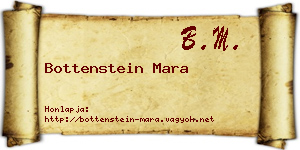 Bottenstein Mara névjegykártya